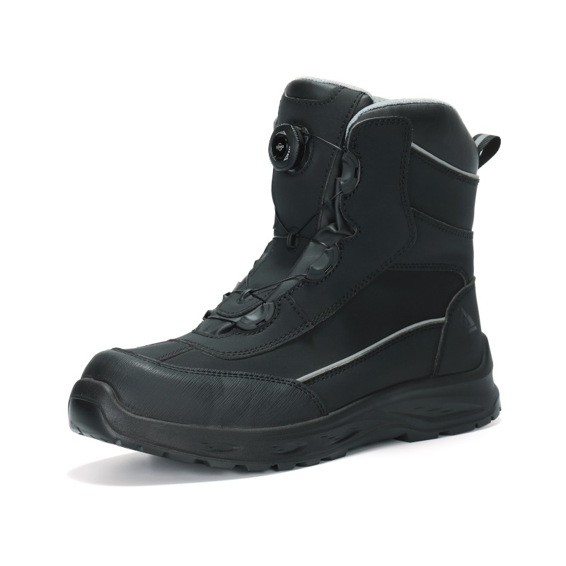 OEM/ODM Black Safety Boot PU Sole New Style Microfiber Upper Safety Shoes