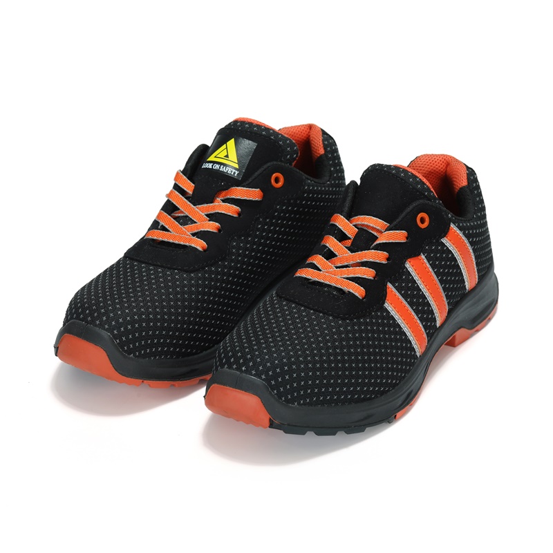 Summer Breathable Walking Style Safety Sneakers Anti slip Steel Toe Safety Shoe